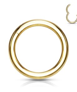 Gold Titan Segment Clicker – 1,6 mm Stabstärke / 7 mm Durchmesser